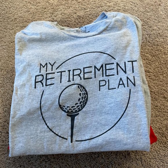 "My Retirement Plan" Men's Tee, by Ann Arbor Shirt Company  Size L - Picture 3 of 3